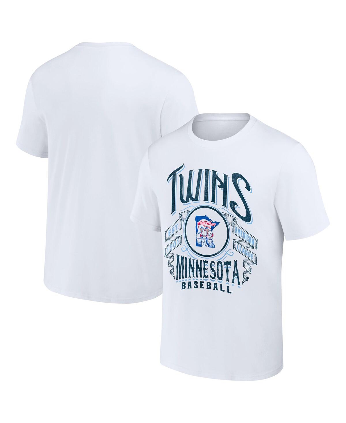 Fanatics Men's Darius Rucker Collection By  White Minnesota Twins Distressed Rock T-shirt