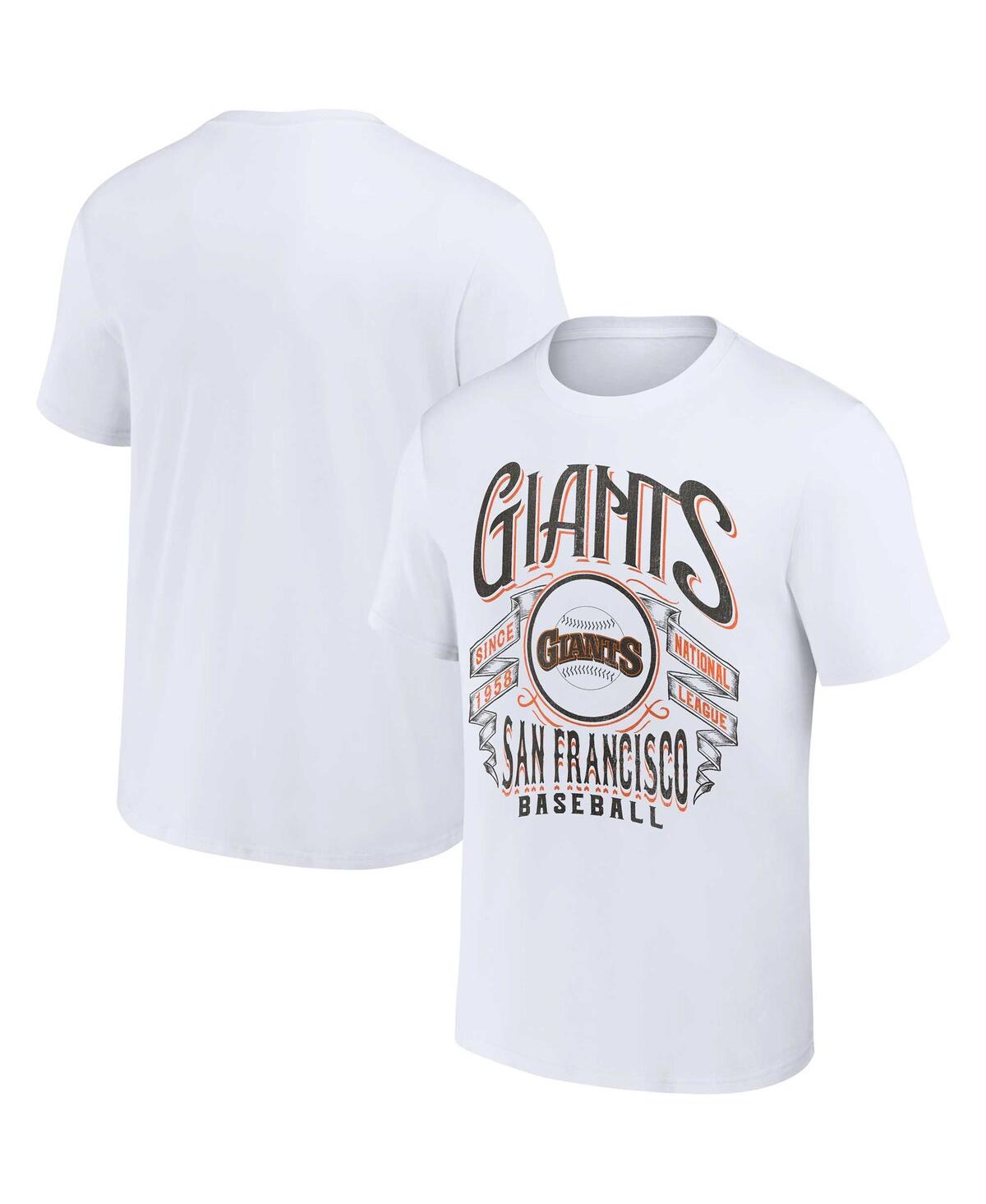Fanatics Men's Darius Rucker Collection By  White San Francisco Giants Distressed Rock T-shirt