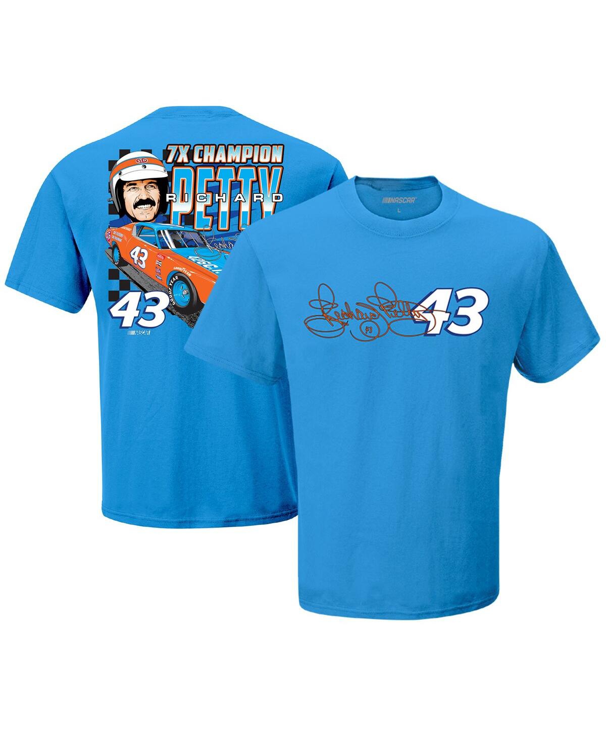 Men's Legacy Motor Club Team Collection Blue Richard Petty Seven-Time Champion T-shirt - Blue