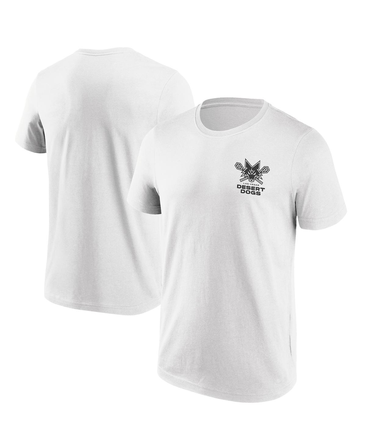 Shop Adpro Sports Men's White Las Vegas Desert Dogs Primary Logo T-shirt