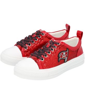 Womens Cuce Red Tampa Bay Buccaneers Team Sequin Sneakers 19090₽