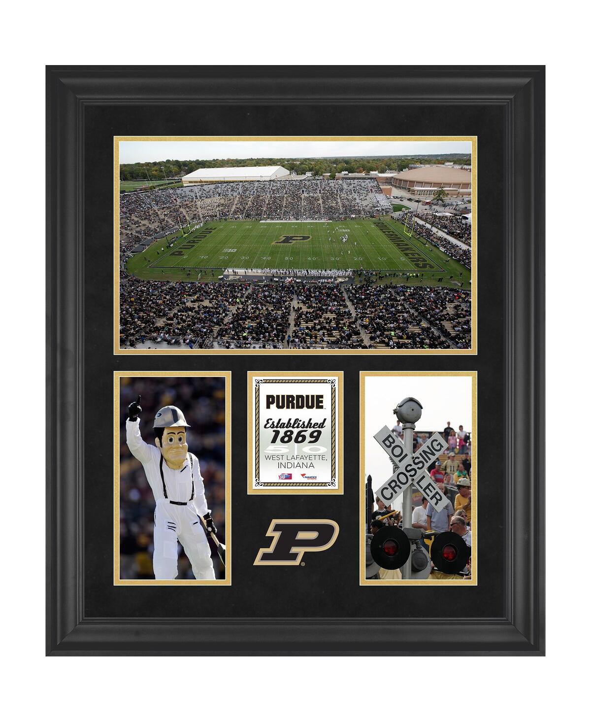 Fanatics Authentic Purdue Boilermakers Ross-ade Stadium Framed 20'' X 24'' 3-opening Collage In Multi