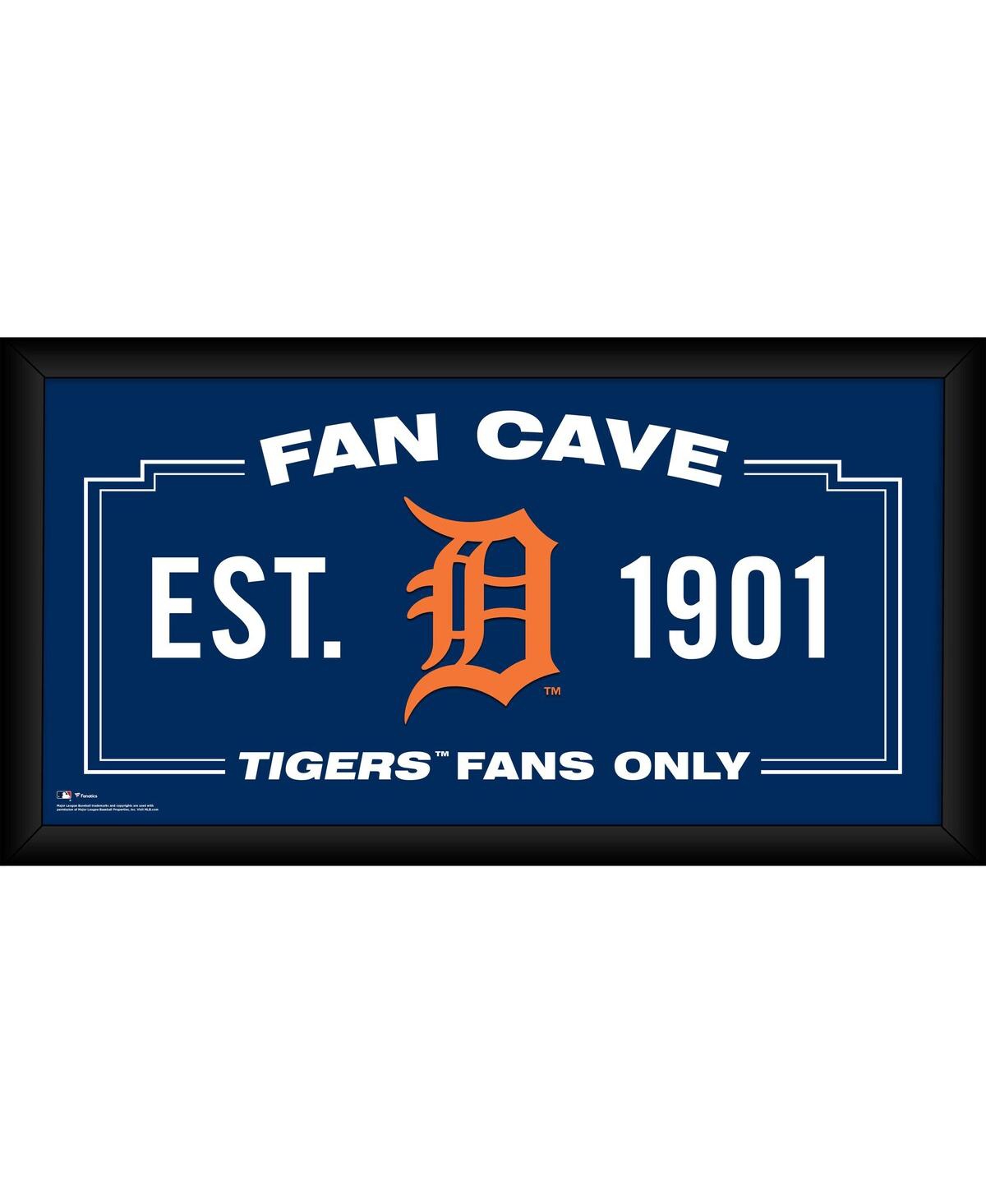 Fanatics Authentic Detroit Tigers Framed 10" X 20" Fan Cave Collage In Blue