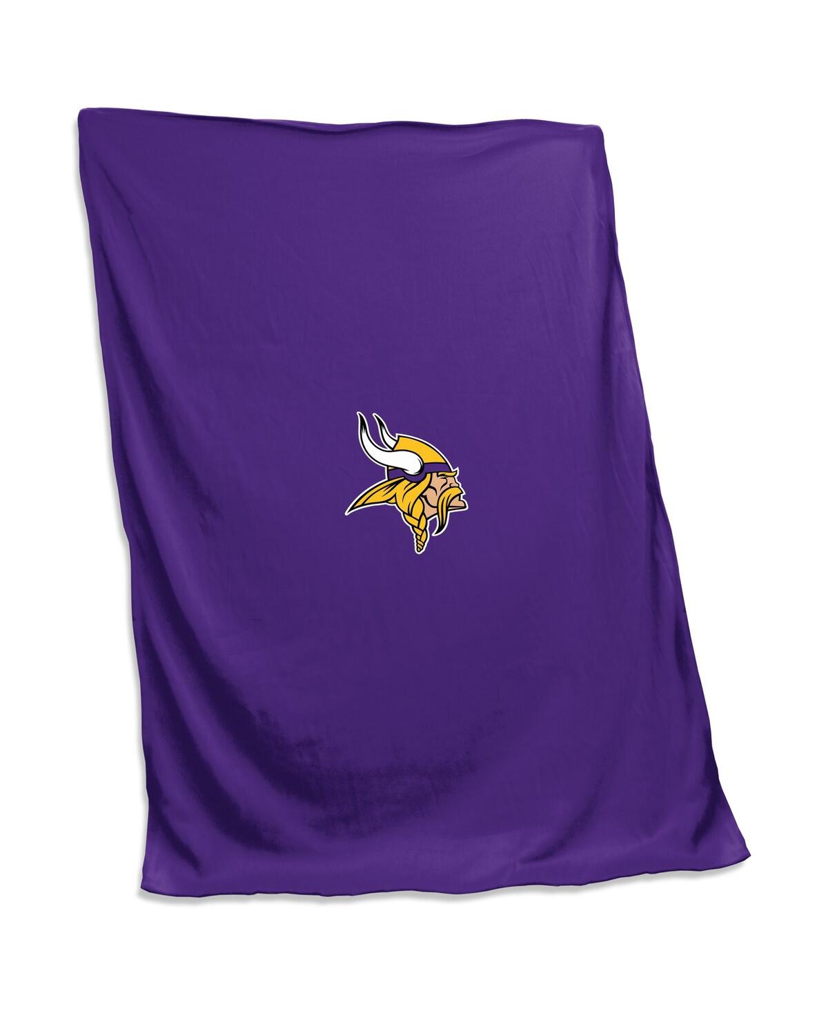 Logo Brands Minnesota Vikings 54'' X 84'' Sweatshirt Blanket In Purple