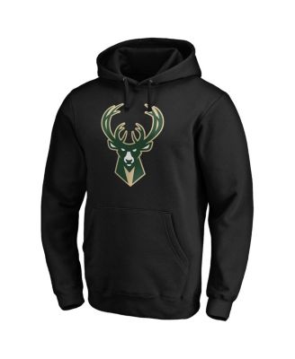 Men's Giannis Antetokounmpo Black Milwaukee Bucks Playmaker Name and Number Pullover Hoodie