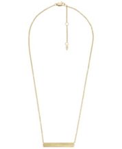 Gold bar cheap necklace macys