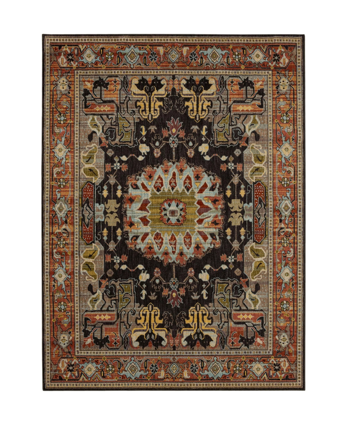 Karastan Pandora Covetous 5'3in x 7'10in Area Rug - Charcoal