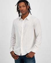 Macy's men's long sales sleeve button down shirts