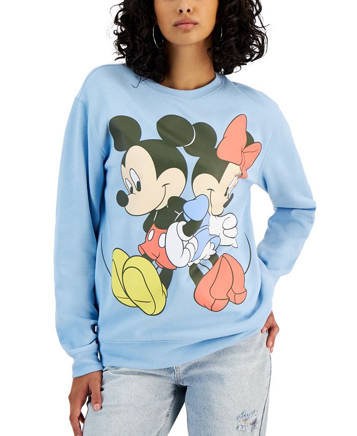 Disney Juniors' Mickey u0026 Minnie Crewneck Sweatshirt - Macy's