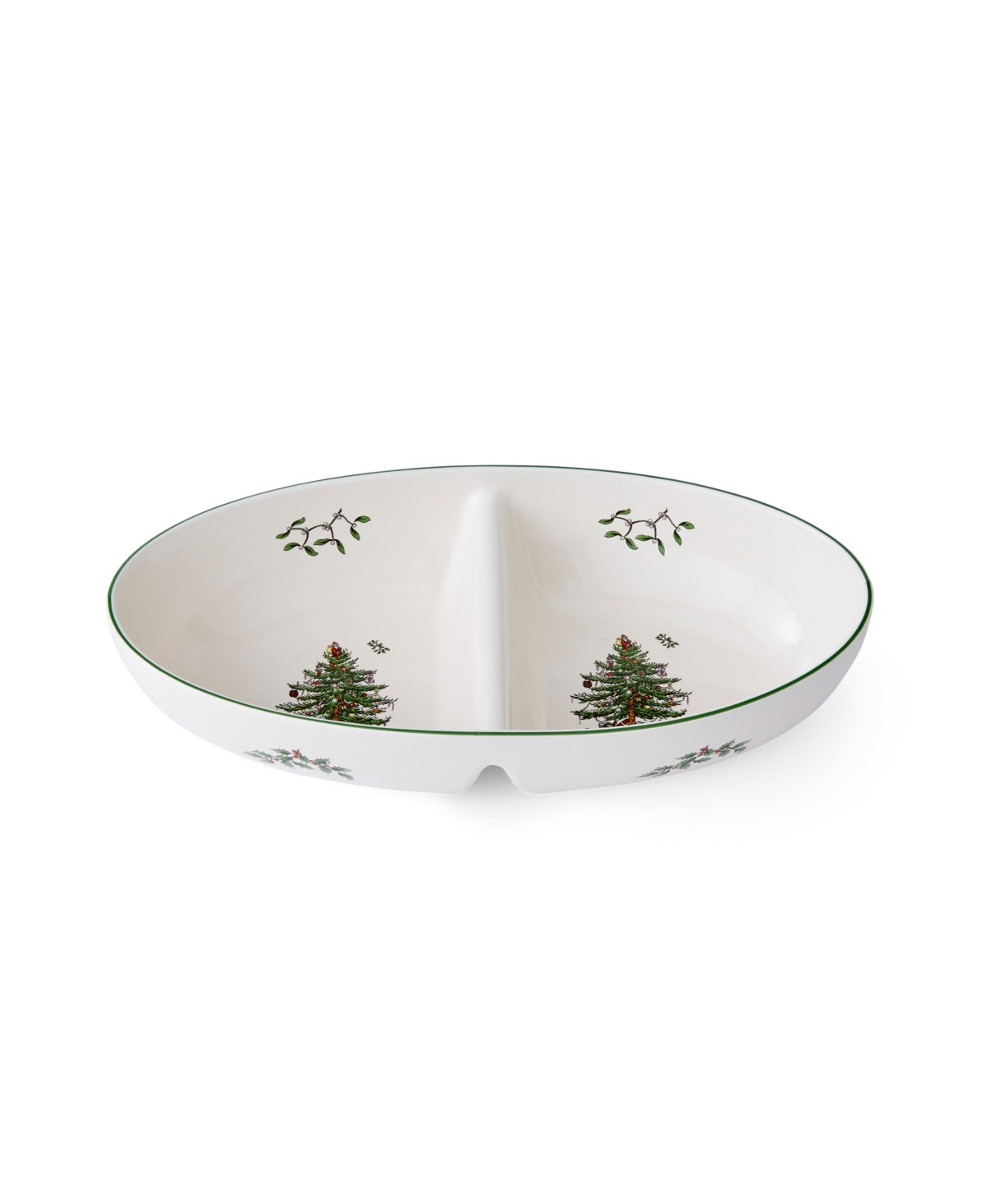 Spode Christmas Tree Traditional Tree Divided Server