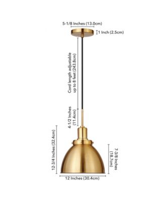 Madison 12" Metal Shade Wide Pendant
