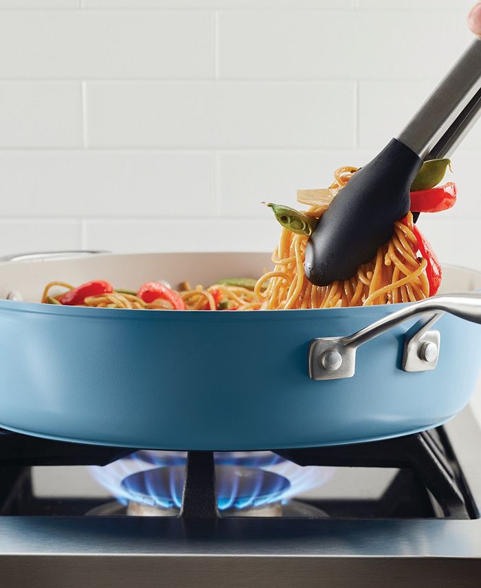 KitchenAid Hard Anodized Ceramic Nonstick 5 Quart Saute Pan with Lid ...