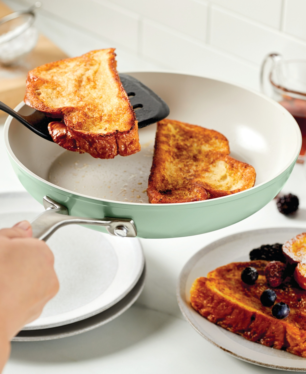 Kitchenaid 10" Ceramic Nonstick Frypan In Pistachio