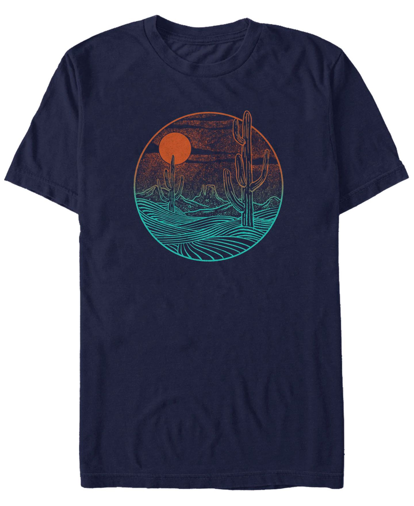 Мужская футболка Fifth Sun Generic Additude Dune Vibes Short Sleeves, цвет: Тёмно-синий — фото 1