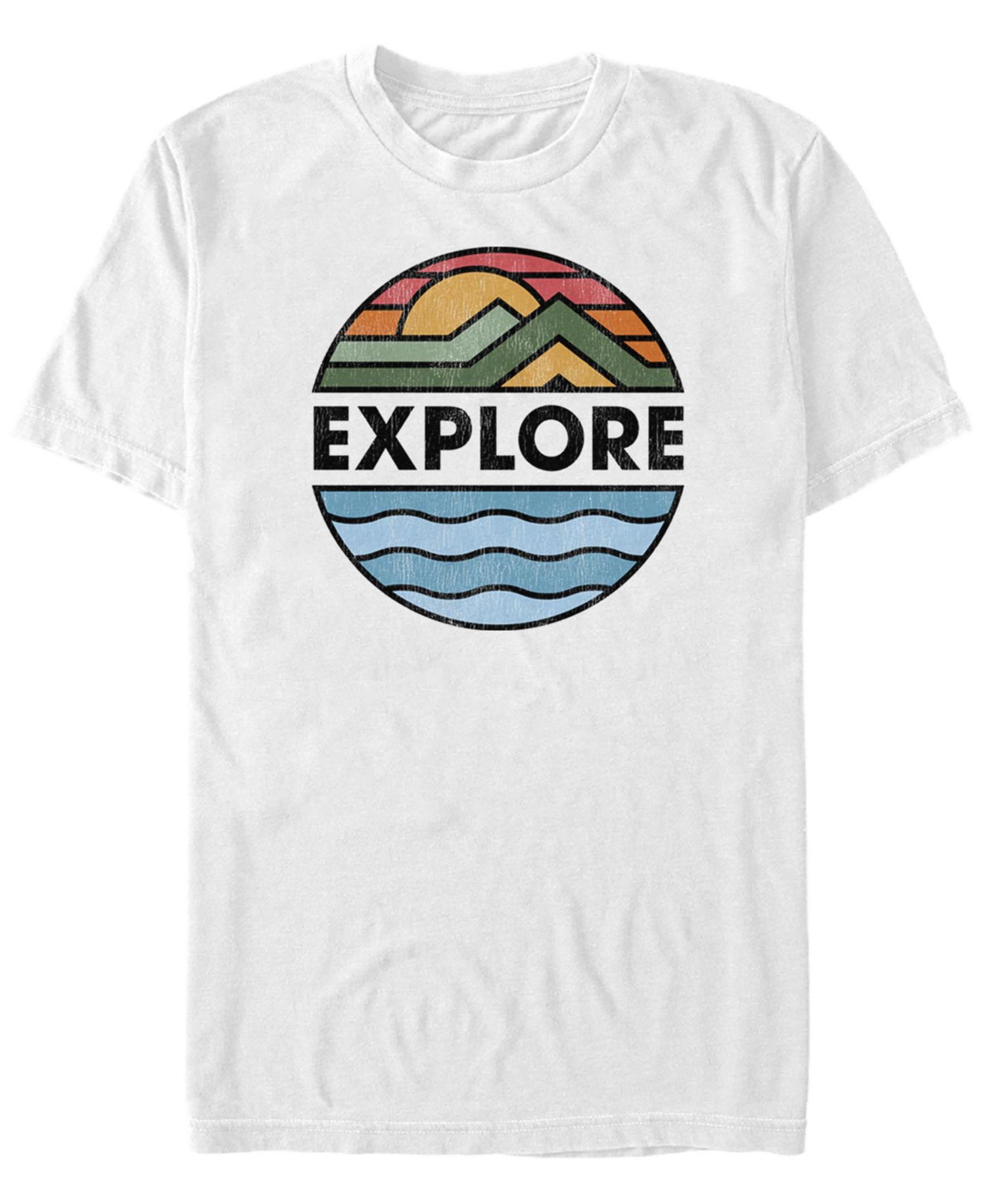 Men's Generic Additude Explore Back Short Sleeves T-shirt