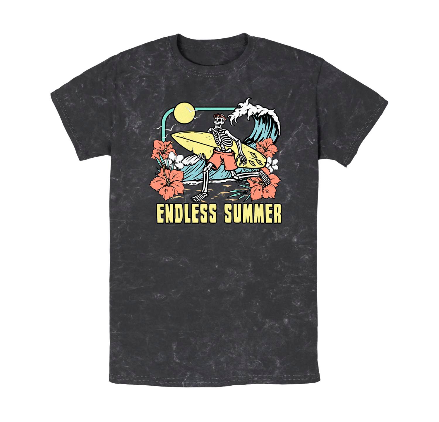 Men's Endless Summer Skelly Mineral Wash Short Sleeves T-shirt