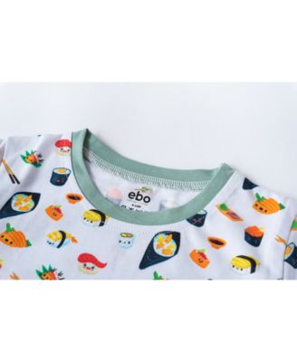 Baby Boys or Baby Girls Printed Short Sleeved Pajamas, 2 Piece Set