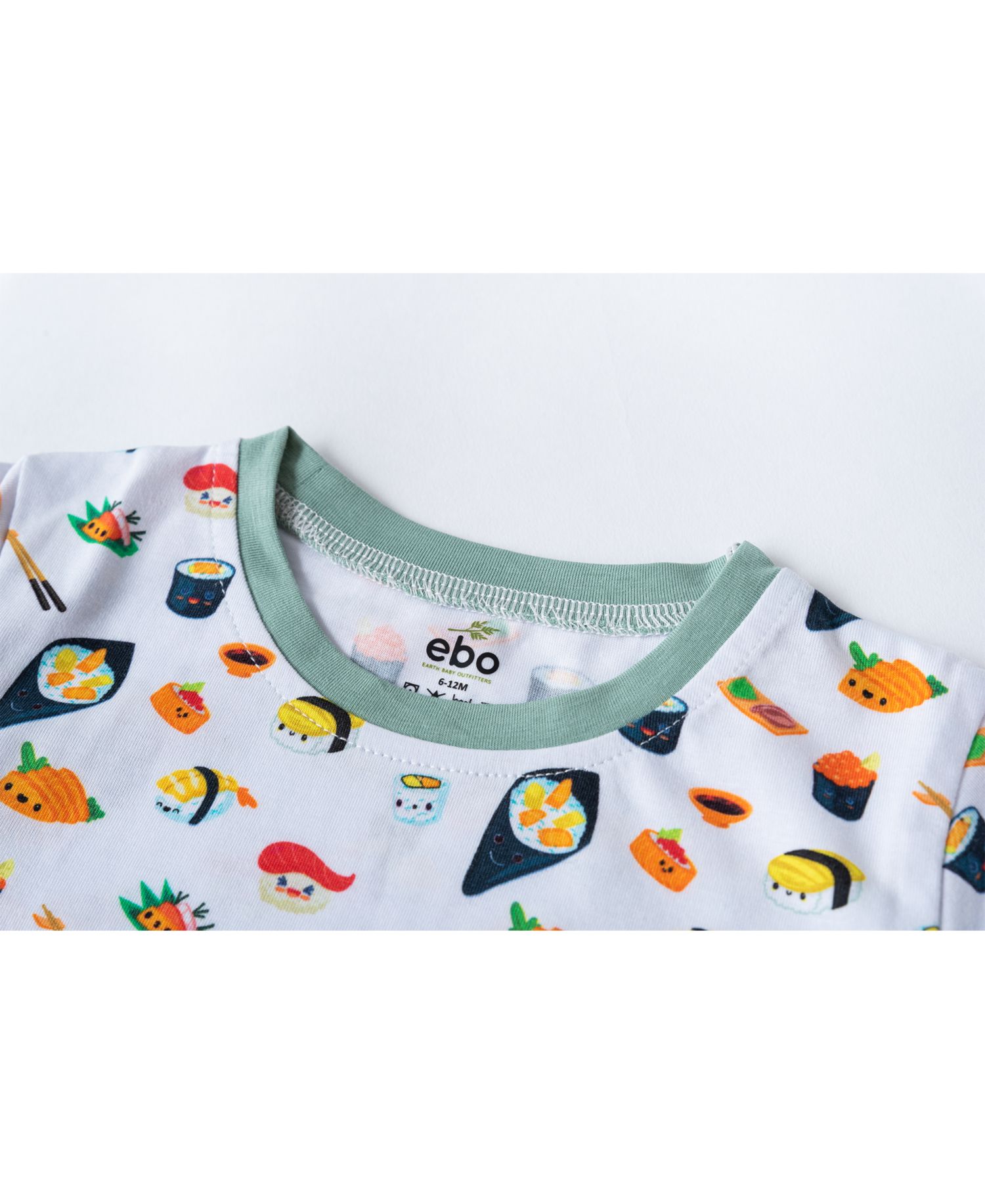 Baby Boys or Baby Girls Printed Short Sleeved Pajamas, 2 Piece Set