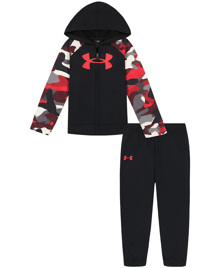 Under Armour Little Boys Neo Camo Zip-Up Hoodie and Joggers Set - Macy's