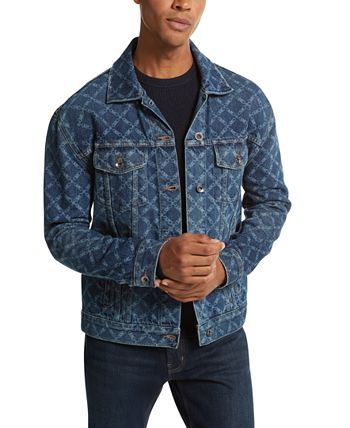 Michael Kors Men's Stretch Denim Trucker Jacket, Size XL, MSRP $198
