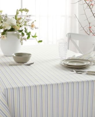 Daisy Stripe Tablecloth, 60" x 84"