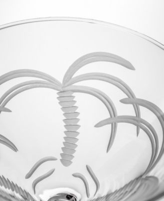 Palm Tree Martini Glass 10oz - Set of 4 Glasses