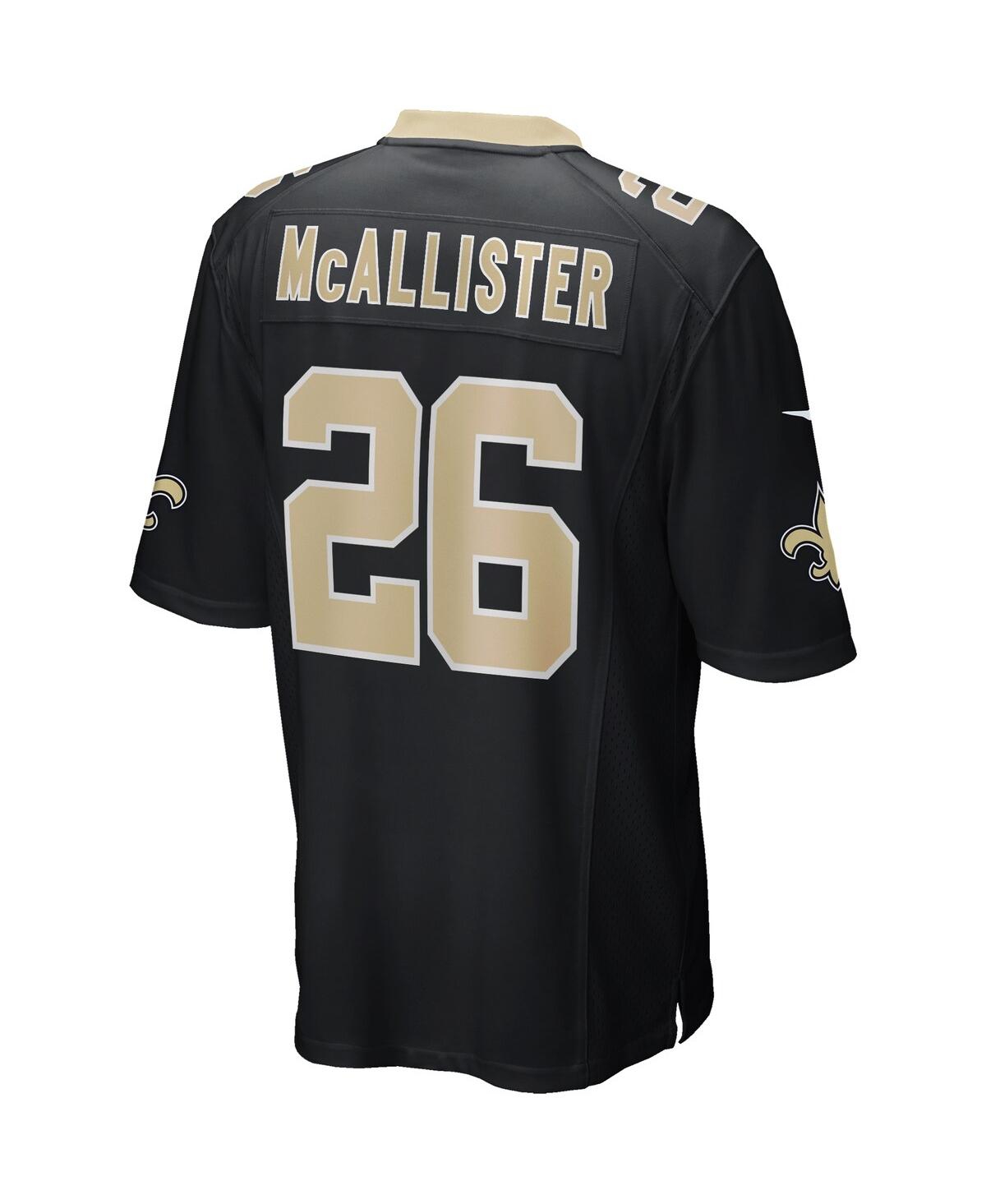 Men's Nike Deuce McAllisterNew Orleans Saints Game Retired Player Jersey - Black