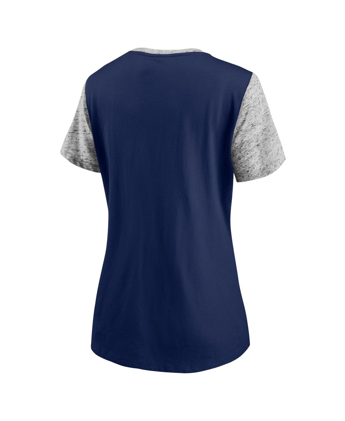 Women's Fanatics Heathered Gray Notre Dame Fighting Irish Inside Pocket T-shirt - Heathered Gray