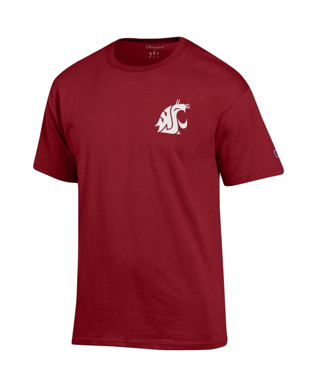 Shop Champion Men's  Crimson Washington State Cougars Stack 2-hit T-shirt