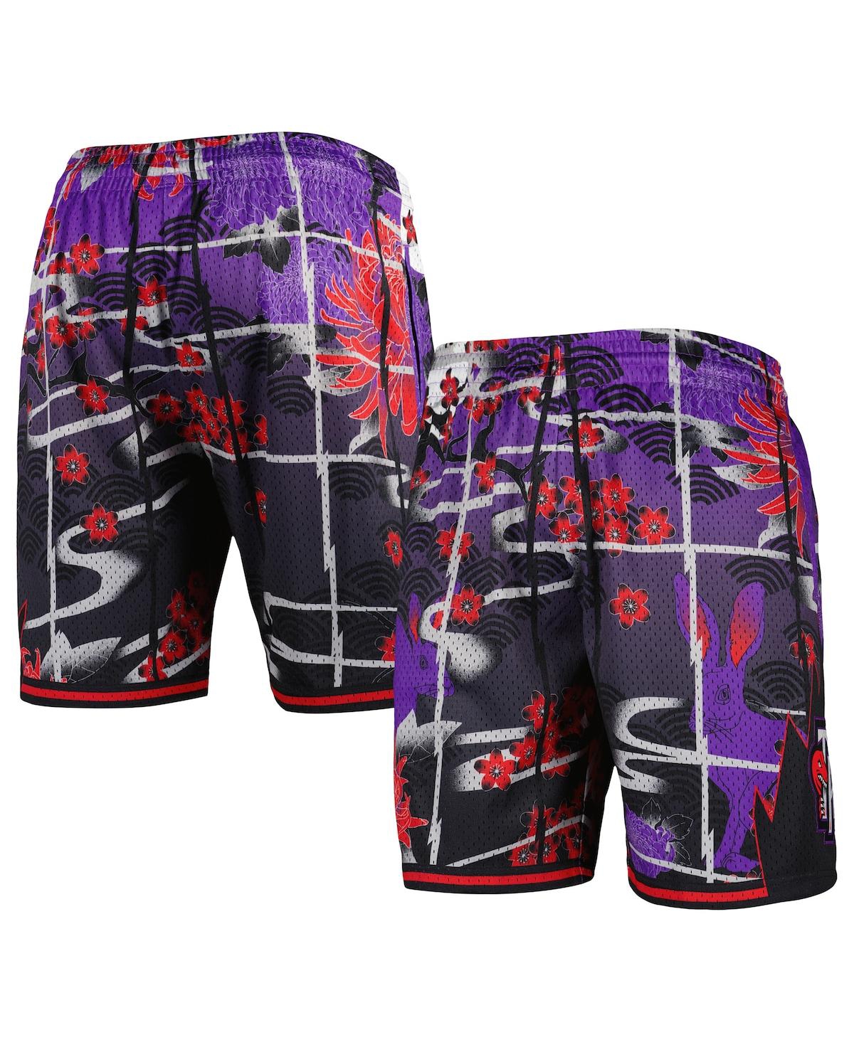 Shop Mitchell & Ness Men's  Purple Toronto Raptors Lunar New Year Swingman Shorts