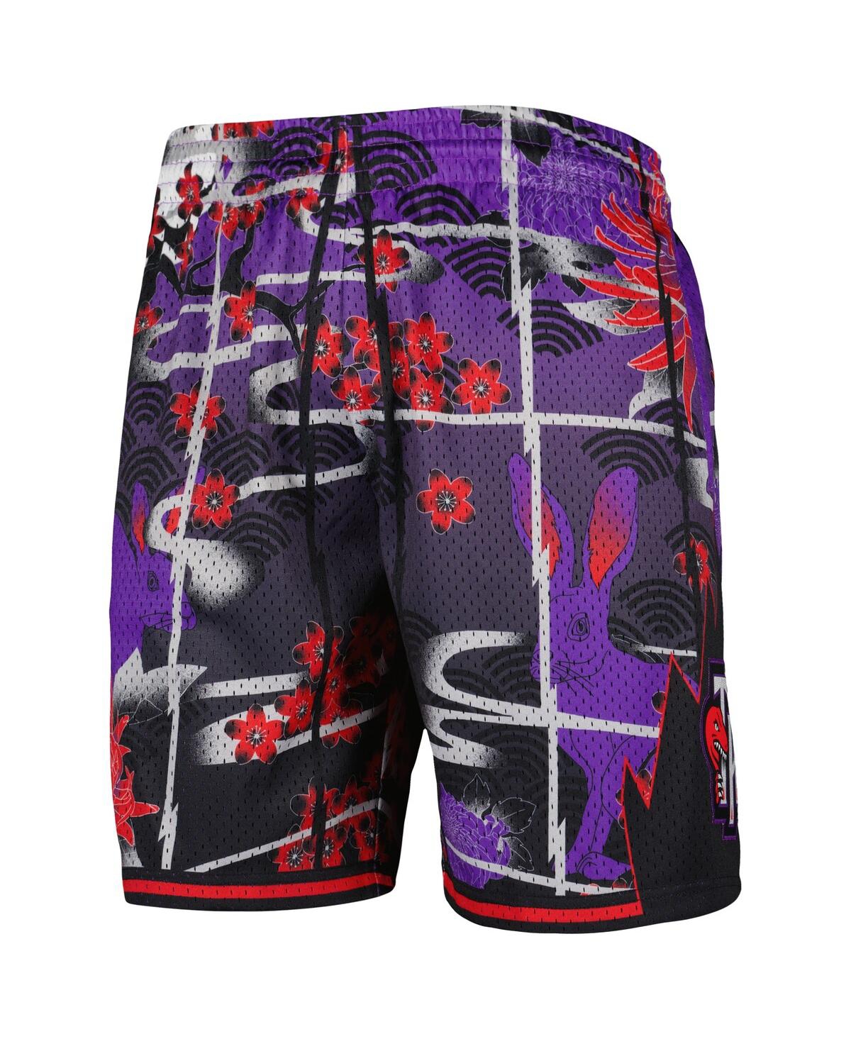 Shop Mitchell & Ness Men's  Purple Toronto Raptors Lunar New Year Swingman Shorts