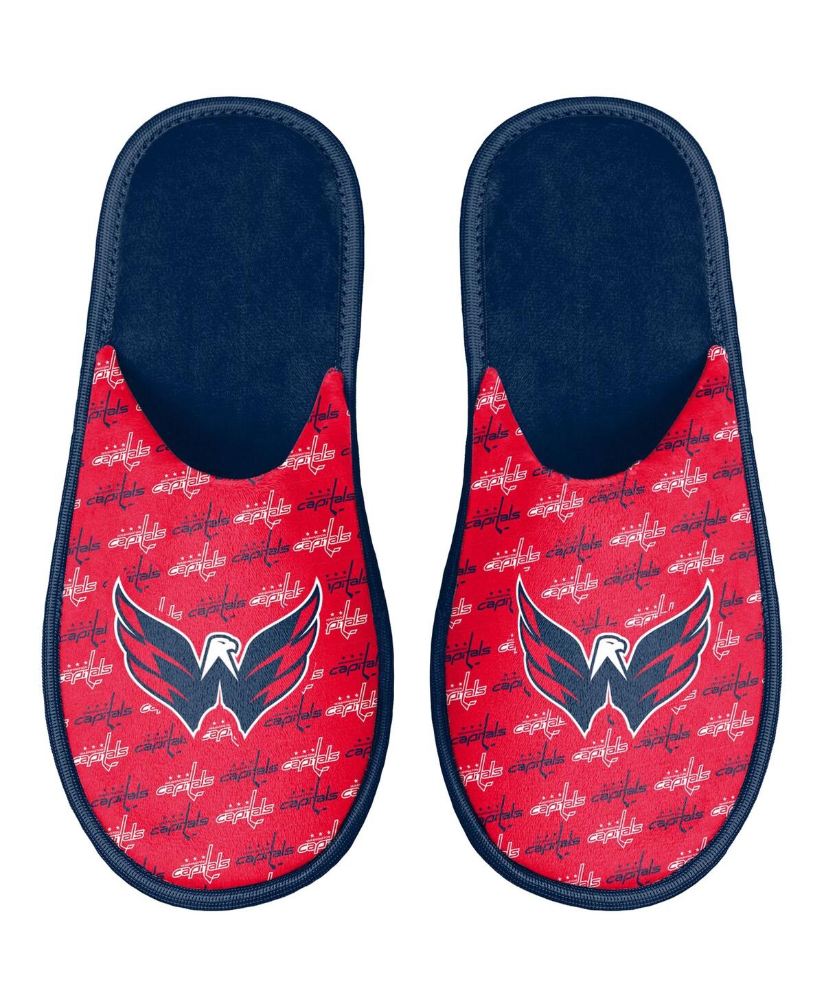 Shop Foco Youth Boys And Girls  Washington Capitals Team Scuff Slippers In Navy