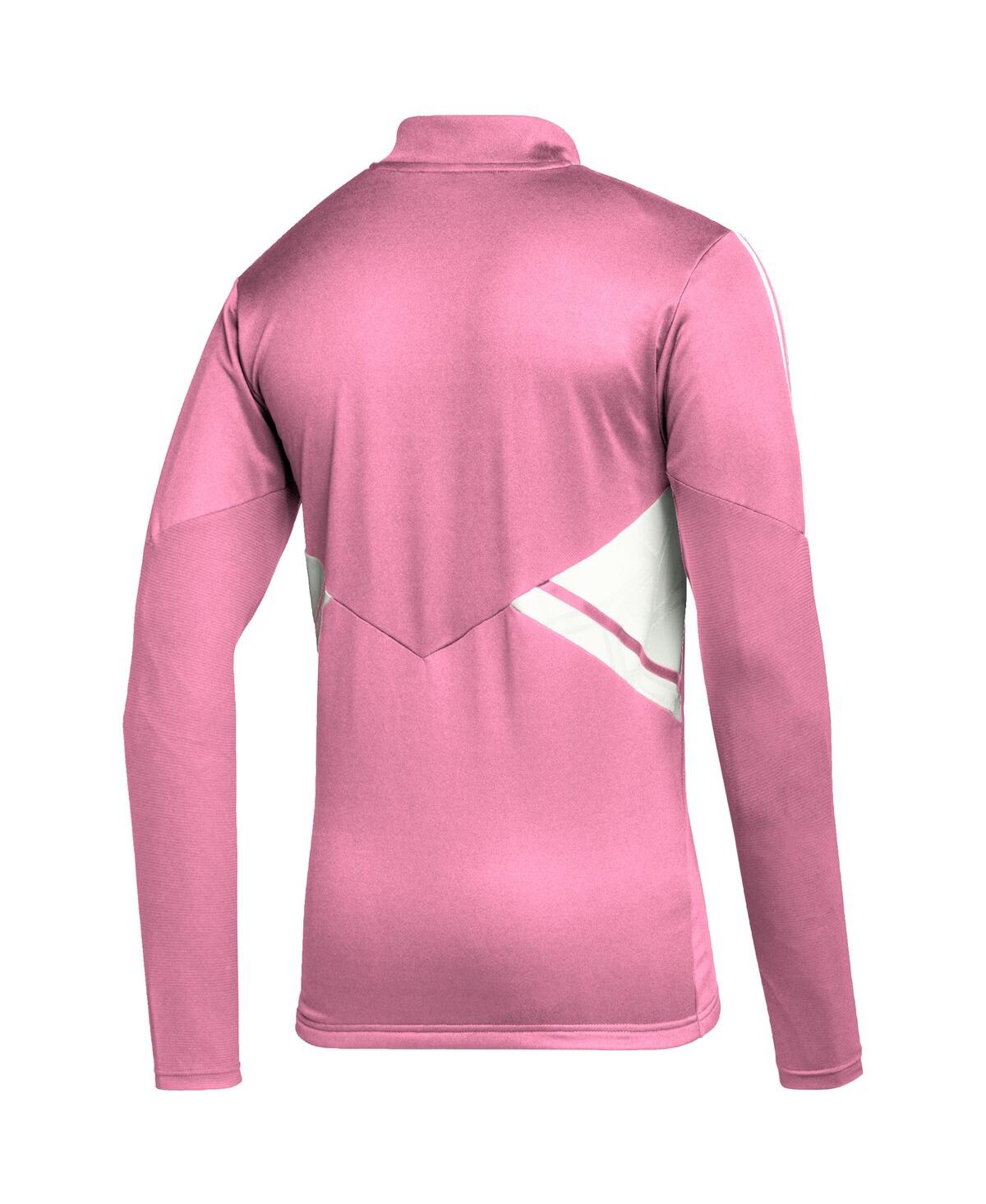 Shop Adidas Originals Men's Adidas Pink Inter Miami Cf Quarter-zip Aeroready Training Top