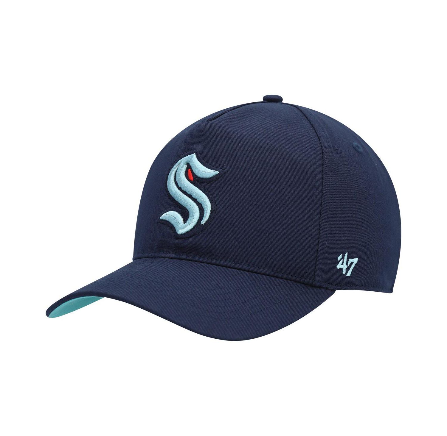 Men's Deep Sea Blue Seattle Kraken Primary Hitch Snapback Hat