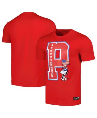 Men's Red Peanuts Snoopy Patriotism T-shirt