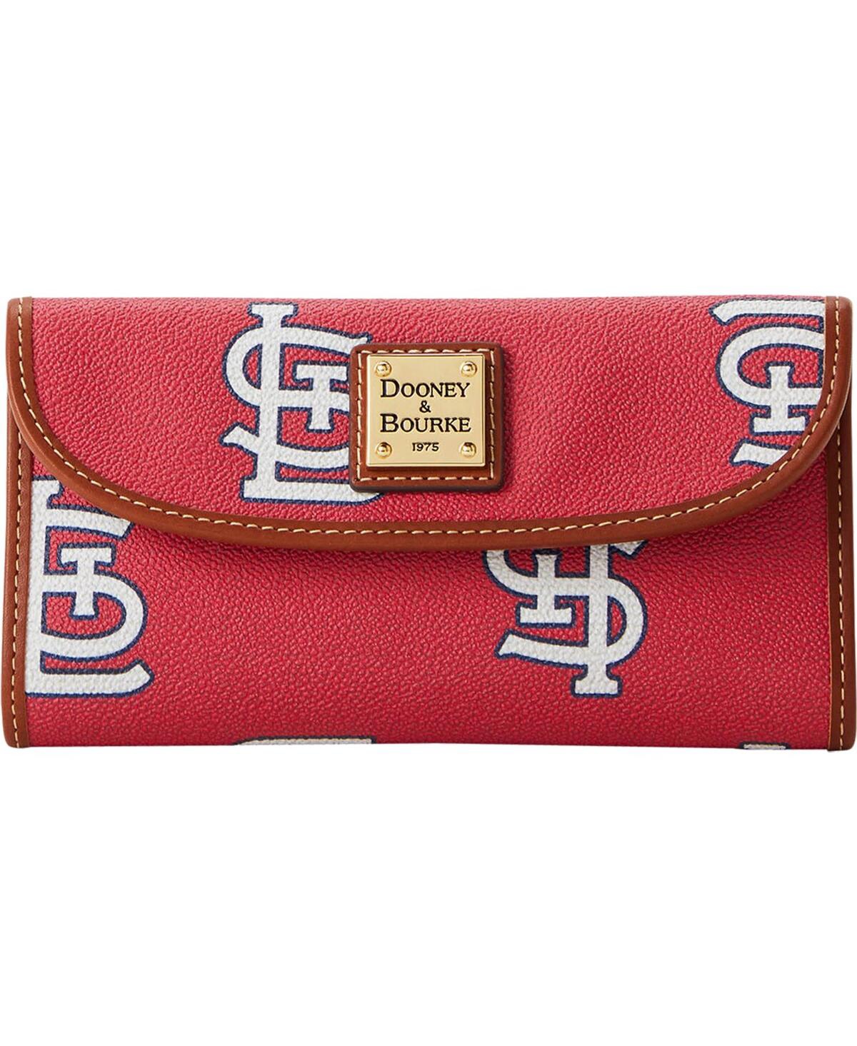 Shop Dooney & Bourke Women's  St. Louis Cardinals Sporty Monogram Continental Clutch In Red