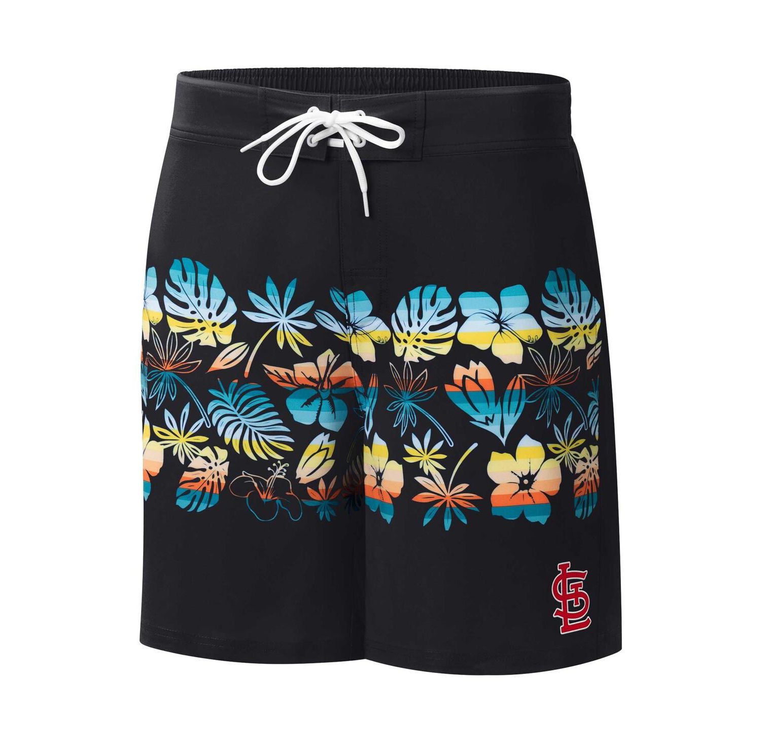 Men's Black St. Louis Cardinals Breeze Volley Swim Shorts