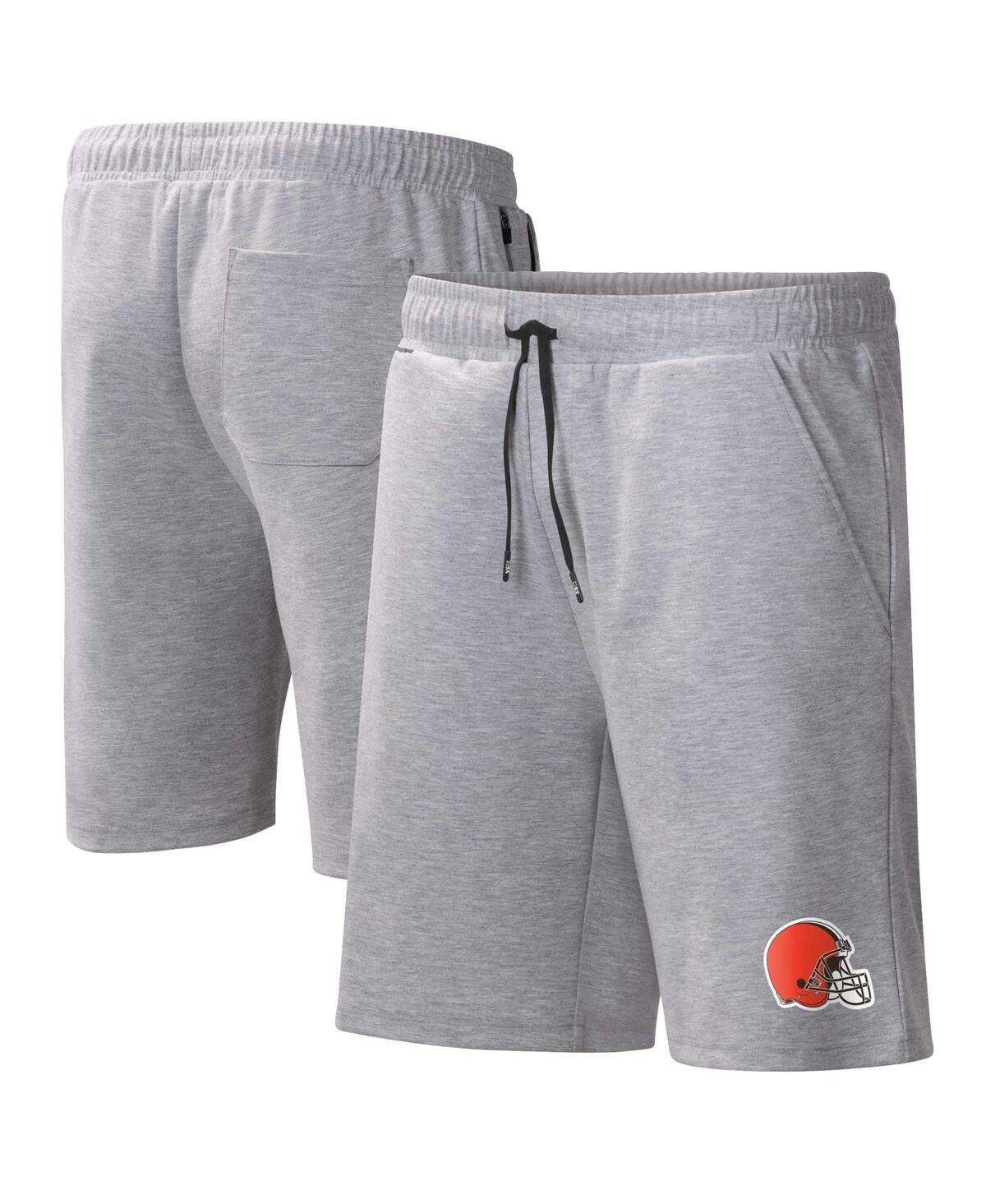 Shop Msx By Michael Strahan Men's  Heather Gray Cleveland Browns Trainer Shorts