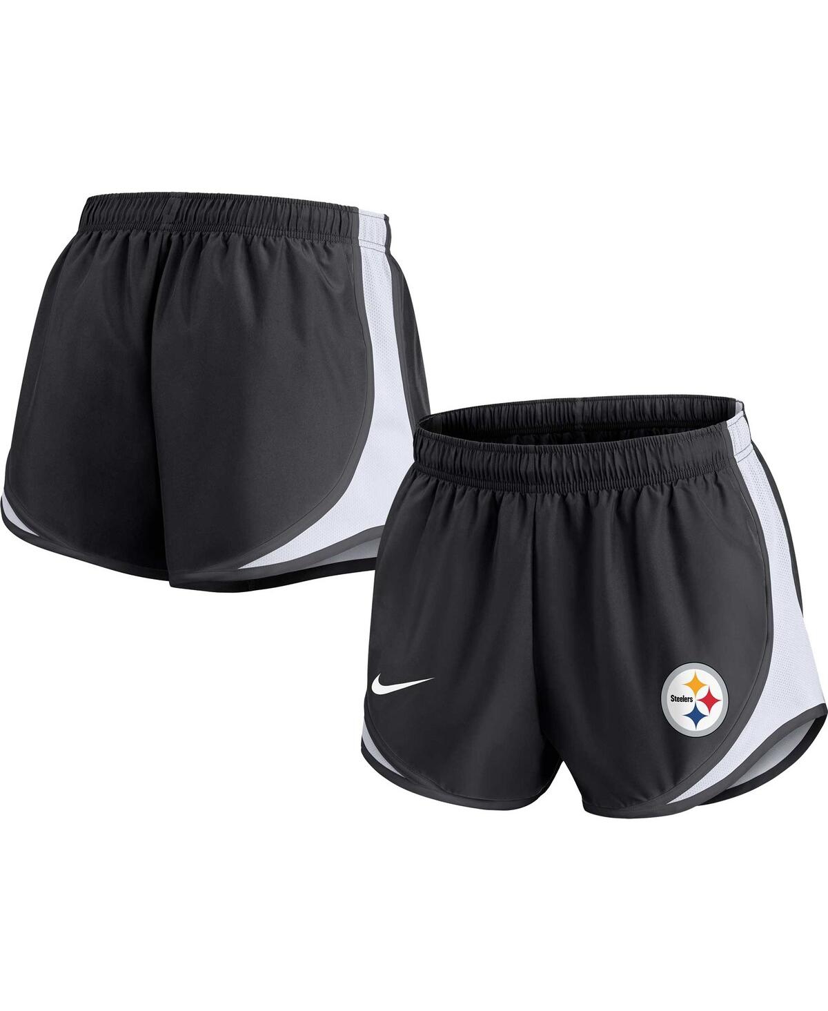 Nike Women's Dri-fit Tempo (nfl Pittsburgh Steelers) Shorts In Black