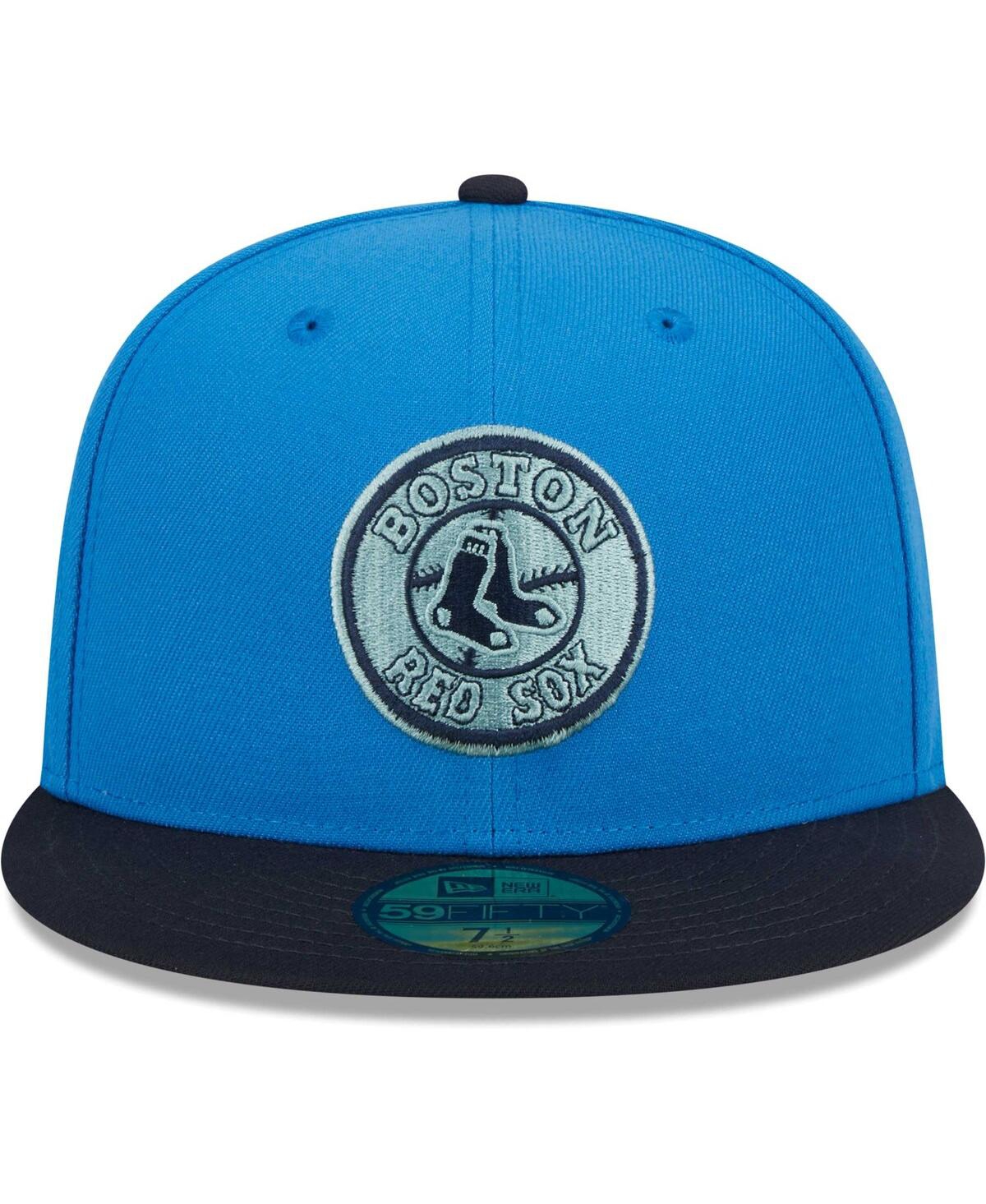 Shop New Era Men's  Royal Boston Red Sox 59fifty Fitted Hat