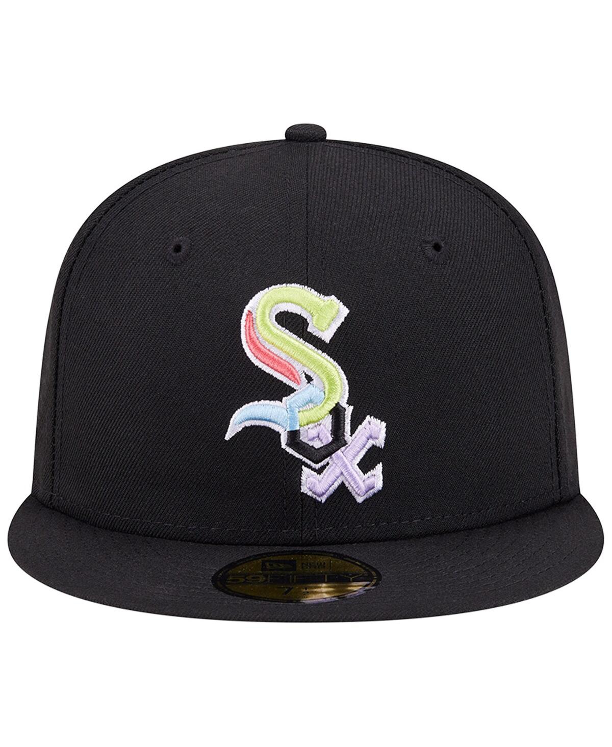 Shop New Era Men's  Black Chicago White Sox Multi-color Pack 59fifty Fitted Hat