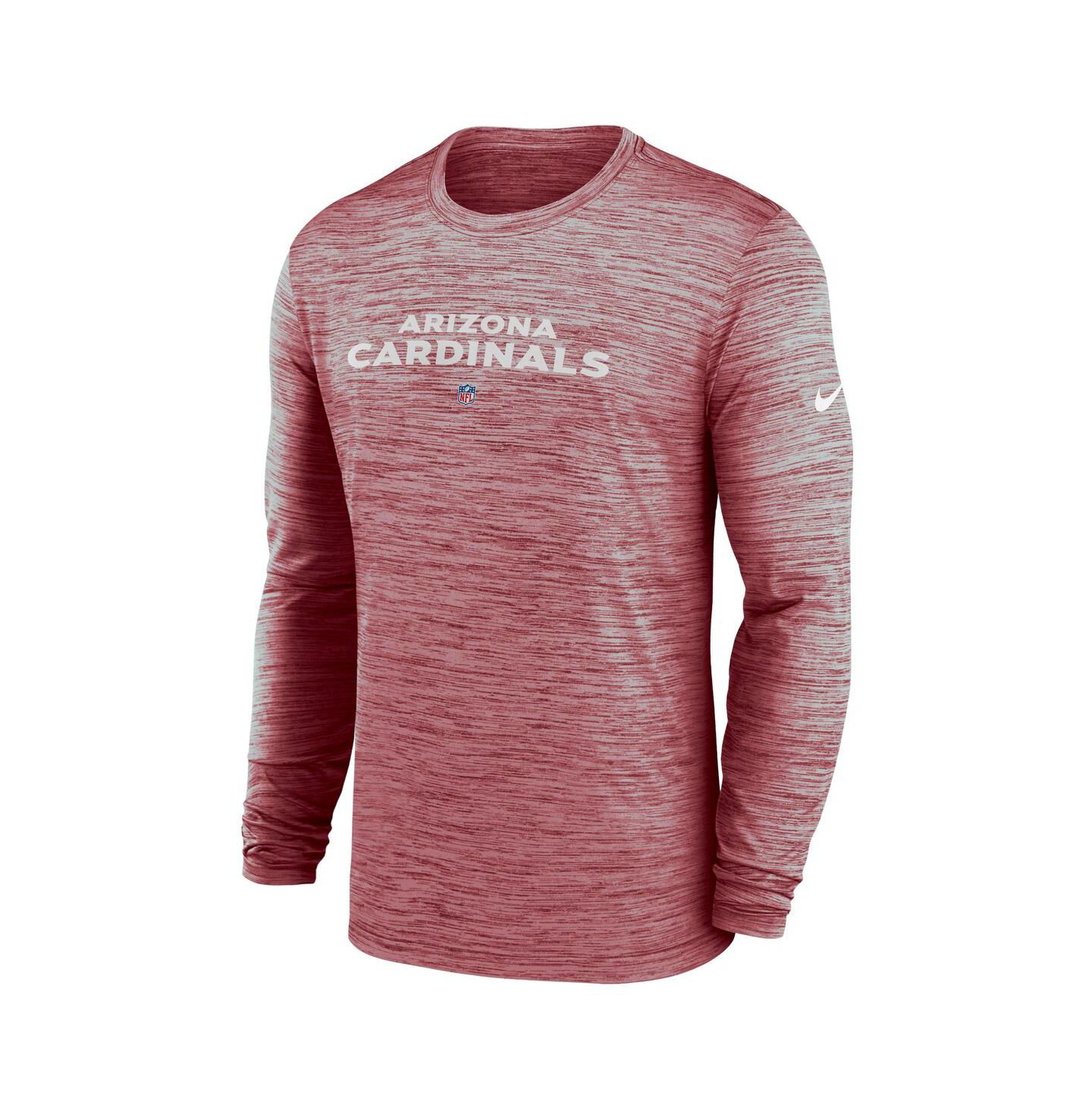 Мужская футболка Nike Cardinal Arizona Cardinals Sideline Team Velocity Performance Long Sleeve — фото 4