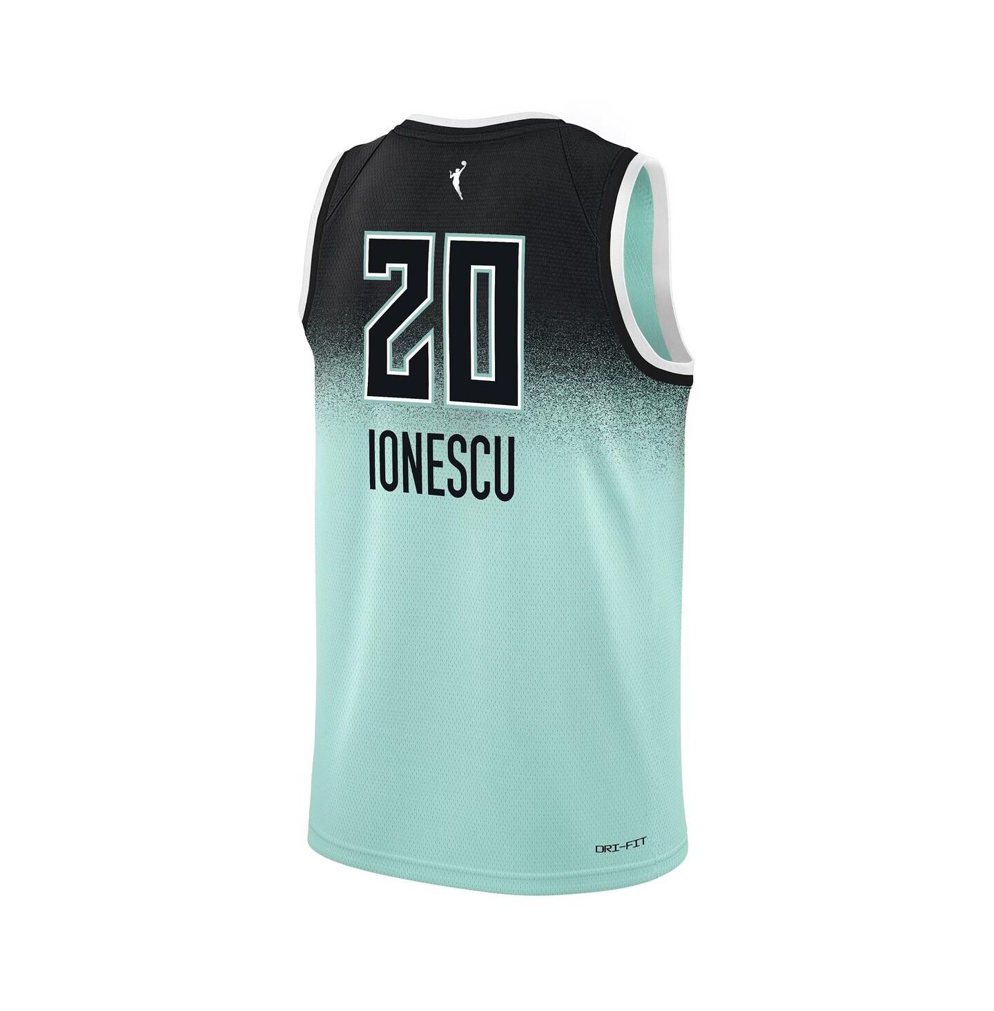 Детское джерси Nike Sabrina Ionescu New York Liberty 2023 Rebel Edition Victory, Mint — фото 4