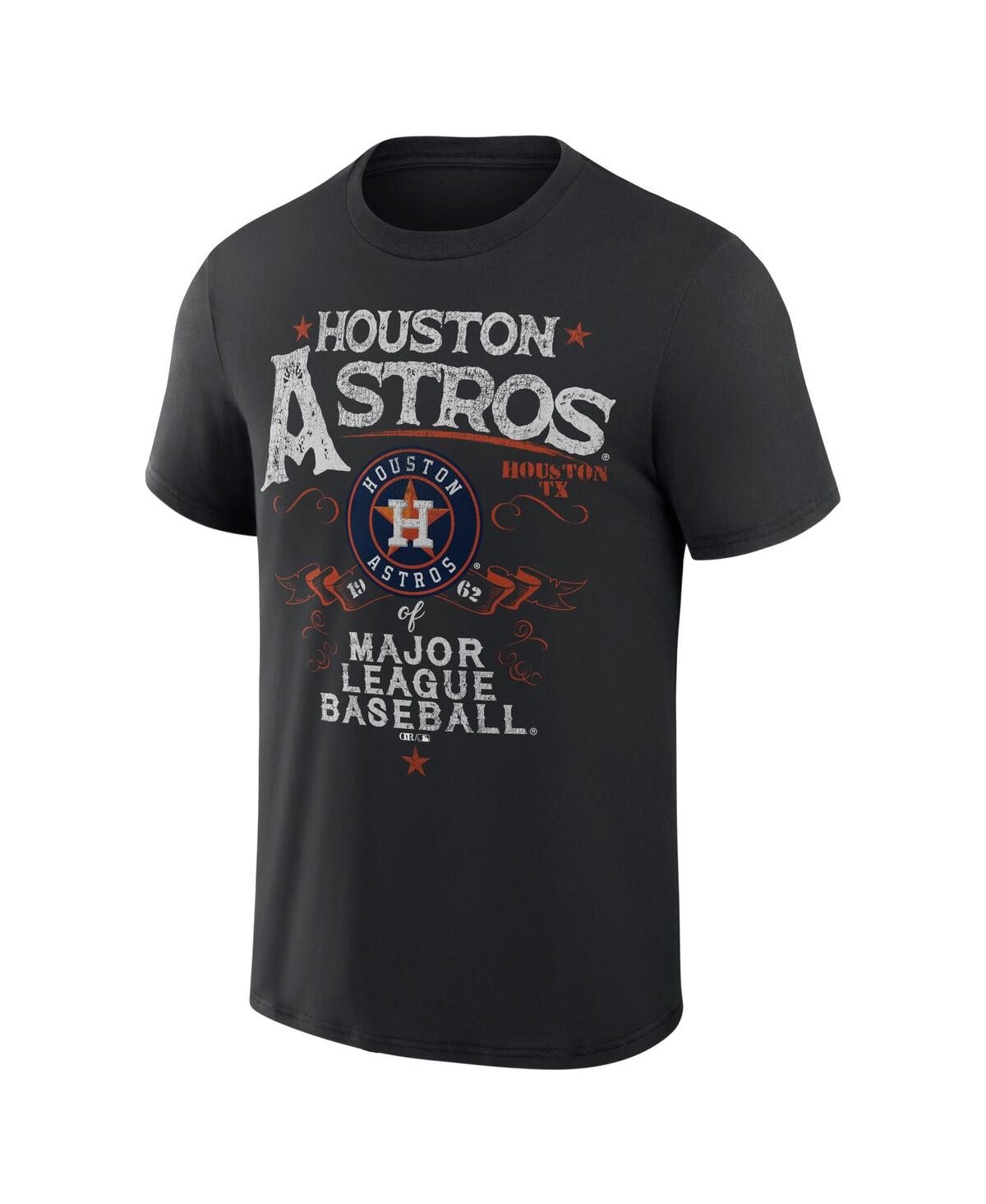 Fanatics Men's Darius Rucker Collection By  Black Houston Astros Beach Splatter T-shirt In Black