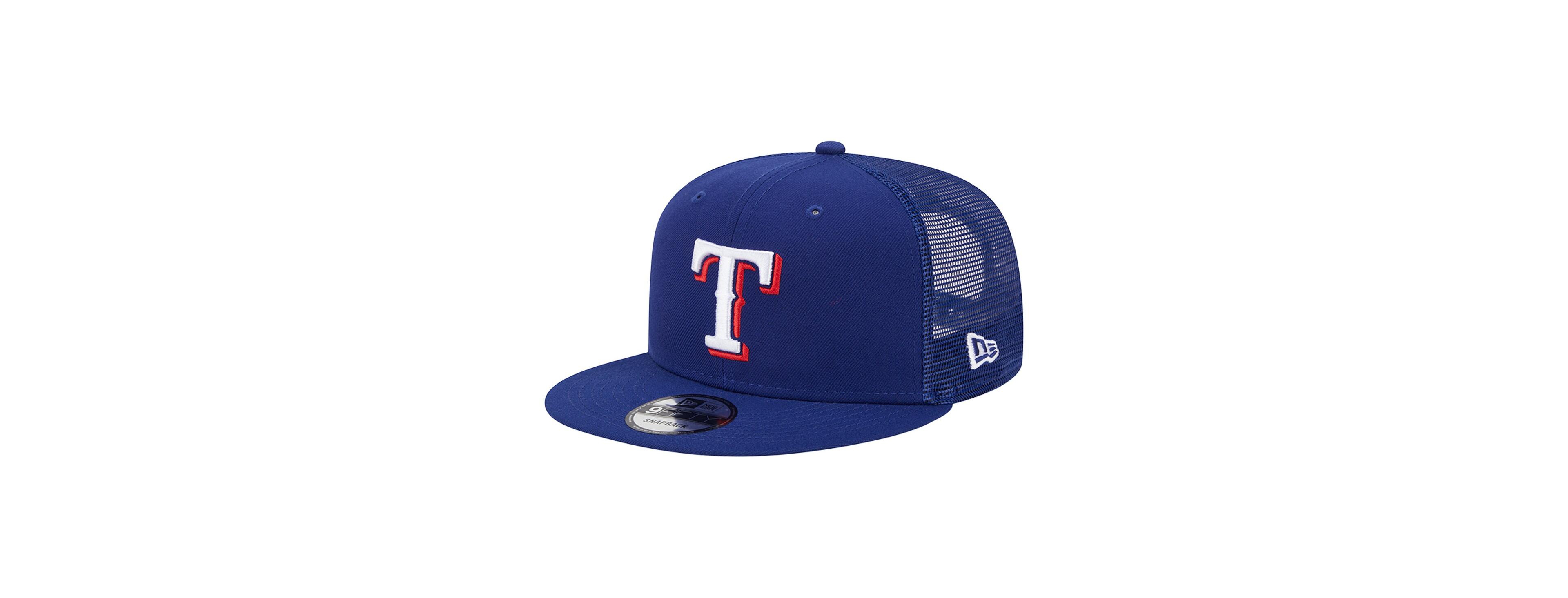 Men's New Era Royal Texas Rangers Team Color Trucker 9FIFTY Snapback Hat