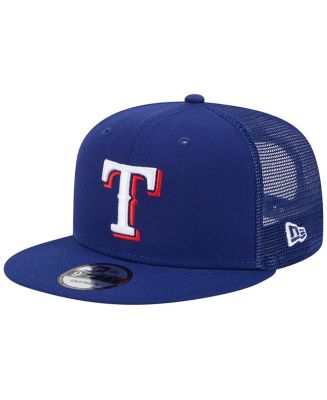 Men's New Era Royal Texas Rangers Team Color Trucker 9FIFTY Snapback ...