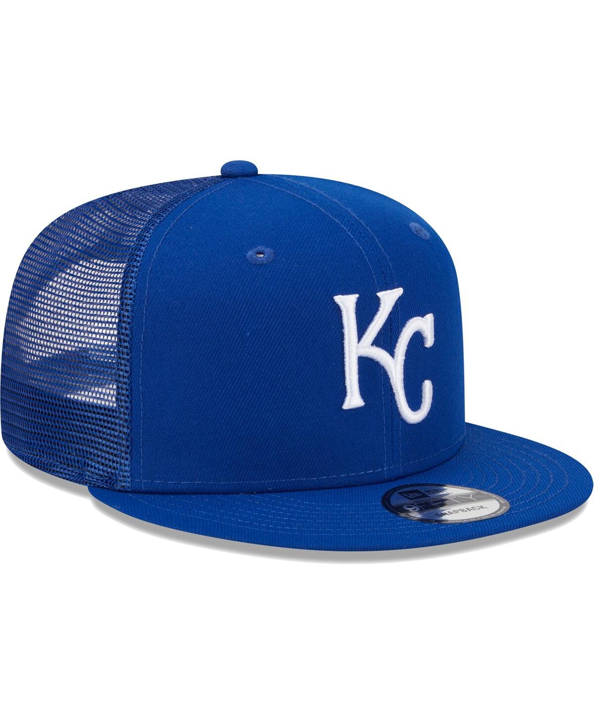 Men's New Era Royal Kansas City Royals Team Color Trucker 9FIFTY Snapback Hat