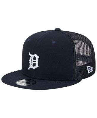 Men's Navy Detroit Tigers Team Color Trucker 9FIFTY Snapback Hat