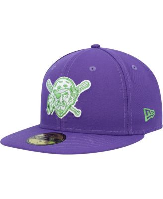 Men's Purple Pittsburgh Pirates Lime Side Patch 59FIFTY Fitted Hat