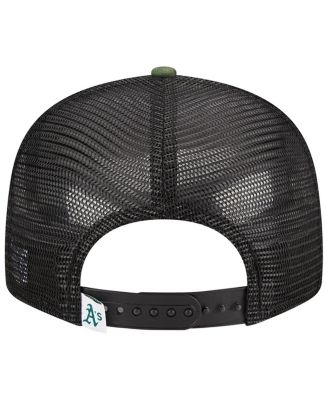 Men's Camo Oakland Athletics Woodland Camo Trucker 9FIFTY Snapback Hat